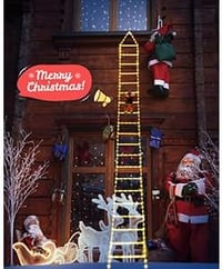 Geemoo 3 méter LED-es karácsonyi fényfüzér 338 LED meleg fehér, 8 mód, időzítő és memória 7