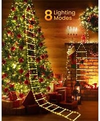 Geemoo 3 méter LED-es karácsonyi fényfüzér 338 LED meleg fehér, 8 mód, időzítő és memória 4