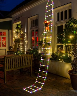 Geemoo karácsonyi fényfüzér 338 LED-del, 8 móddal, időzítővel - színes - 3 m