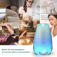 GeeRic 200ml Ultrahangos Aroma Diffúzor 7 Színű LED Világítással 5
