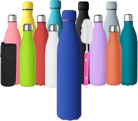 GeeRic Rozsdamentes Acél Termosz 1 Liter - Dupla Falú Hőszigetelt Kulacs, Szivárgásmentes, BPA-mentes, 24 Órás Hideg/12 Órás Meleg Italtartó 1