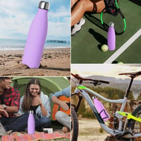 GeeRic rozsdamentes acél termosz 500ml, dupla falú vákuum izolált lila sportpalack 7