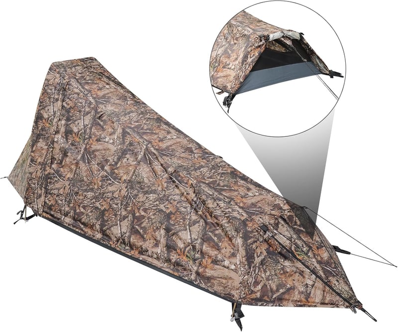 Geertop Bivak Trekking Sátor 1 Személyes Könnyű 1,5 kg 3-4 Évszak