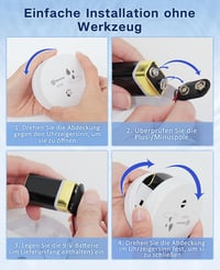 Geevon vízszivárgás-érzékelő riasztó 100 dB - fehér - 10 db-os csomag 4