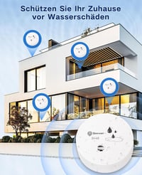 Geevon vízszivárgás-érzékelő riasztó 100 dB - fehér - 10 db-os csomag 8