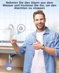 Geevon vízszivárgás-érzékelő riasztó 100 dB - fehér - 10 db-os csomag 6