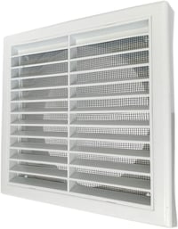 GEFONG Szellőzőrács 150mm Fehér ABS Műanyag Fali Ventillátor Rács Fürdőszoba Konyha Rovarháló 6 Hüvelyk 1
