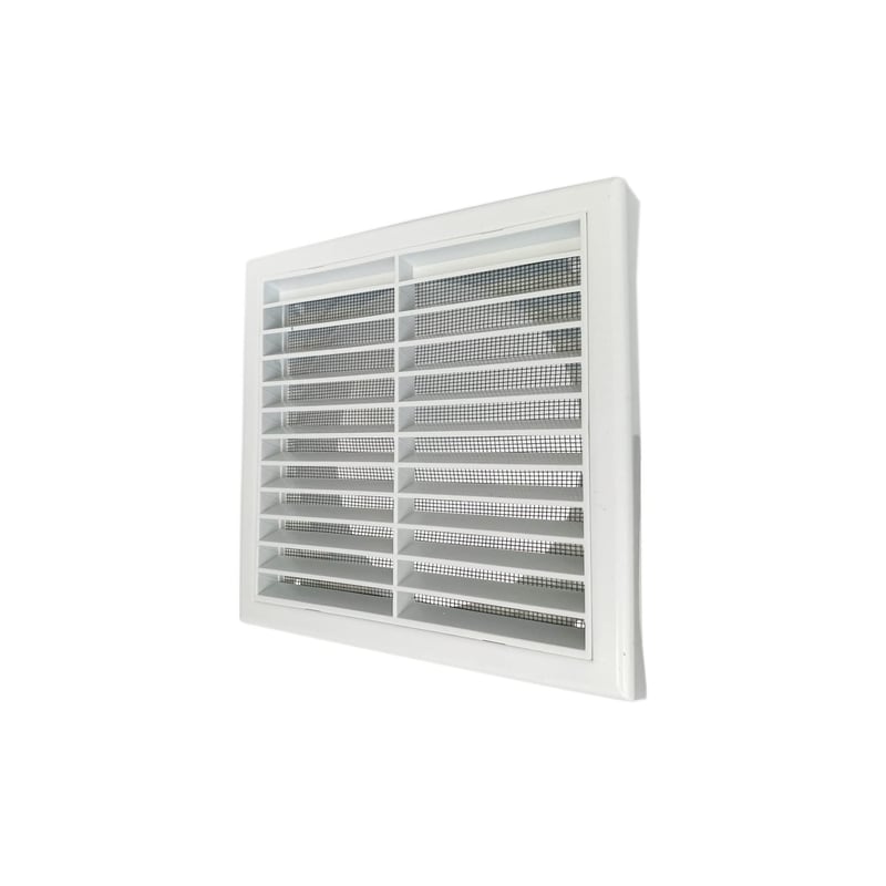 Ventilačná mriežka GEFONG 150mm Biela ABS Plastová Mriežka pre Nástenný Ventilátor Kúpeľňa Kuchyňa Sieťka proti Hmyzu 6 Palcov