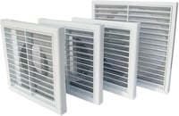 GEFONG Szellőzőrács 150mm Fehér ABS Műanyag Fali Ventillátor Rács Fürdőszoba Konyha Rovarháló 6 Hüvelyk 8
