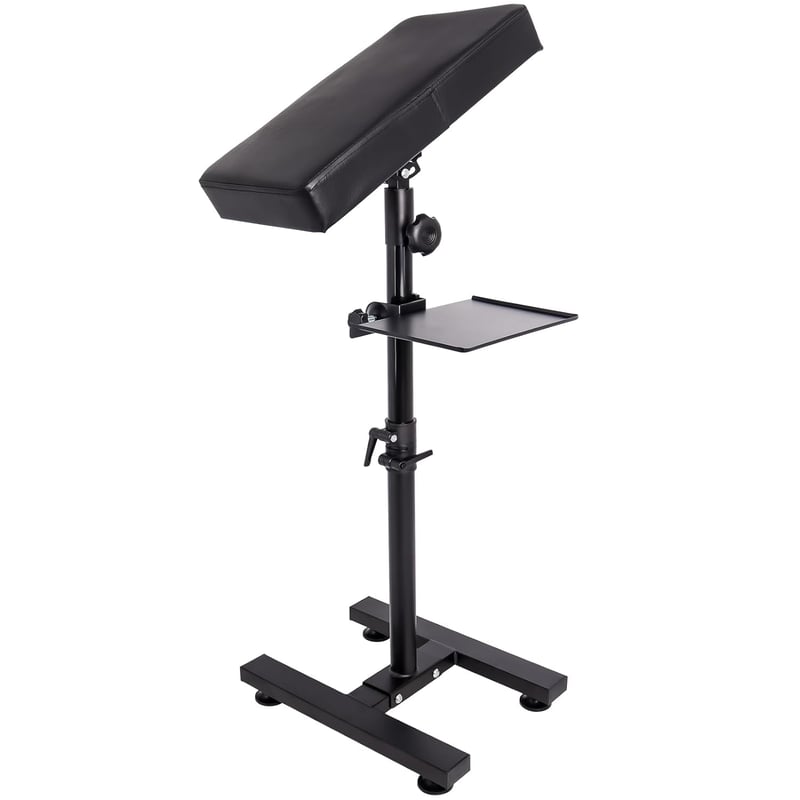 Gekufa Tetoválás Kartámasz Állítható Magasság 66-89cm Vastag Hab PVC Bőr