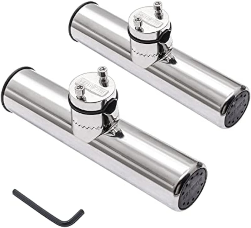 Geloo rozsdamentes acél hajós bottartó sínre szerelhető - 18-26 mm - 2 db