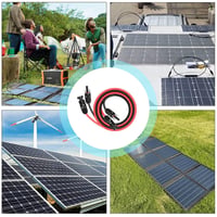 GELRHONR 2m Napelem Hosszabbító Kábel 10AWG 6mm² Csatlakozóval Fotovoltaikus Rendszerhez 6