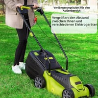 GELRHONR Vonkajší predlžovací kábel s plochou zástrčkou, vodotesný, typ F (CEE 7/7), 16 A 250 V, 2 m 4