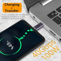 GELRHONR USB-C adapter 40Gbps USB4.0 Thunderbolt 4/3 100W töltés 8K videó 2db 2