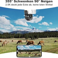 GENBOLT 3G/4G LTE Napelemes Biztonsági Kamera Kültéri Vezeték Nélküli 2.5K SIM Kártyás 8W 15600 mAh Akkumulátoros Reflektor Dual Objektív 7