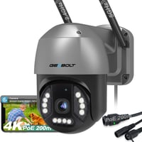 GENBOLT Kültéri Biztonsági Kamera 8MP 4K WiFi Színes Éjjellátás Automatikus Követés DC PoE Tápellátás IP Kamera 1