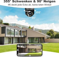 GENBOLT Kültéri Biztonsági Kamera 8MP 4K WiFi Színes Éjjellátás Automatikus Követés DC PoE Tápellátás IP Kamera 6