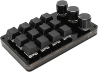 Tastatură mecanică generică cu 12 taste, Hot-Swap, switch-uri albastre, programare macro 1