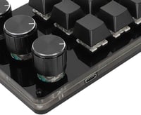 Tastatură mecanică generică cu 12 taste, Hot-Swap, switch-uri albastre, programare macro 8