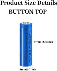 Generic Ni-MH újratölthető akku 3200 mAh 18x67 mm - 2 db 6
