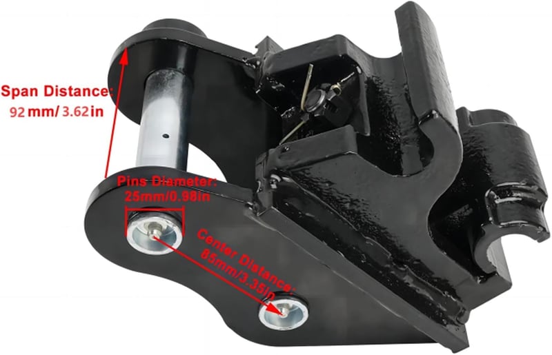 Generic Gyors Csatlakozó Mini Markolóhoz 3 Tonna Alatti Gépekhez Mechanikus Kuplung