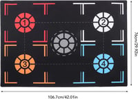 Generic Kosárlabda Edzőszőnyeg Csúszásmentes Labdavezetés Gyorsaság Edzés 76x107cm 2
