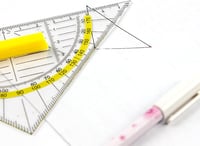 Generic Szögmérő Készlet 16+22 cm Átlátszó Geometria Háromszög Rajzoláshoz - Pack of 2 5