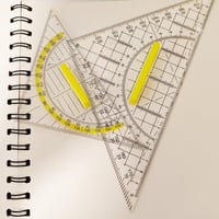 Generic Szögmérő Készlet 16+22 cm Átlátszó Geometria Háromszög Rajzoláshoz - Pack of 2 7