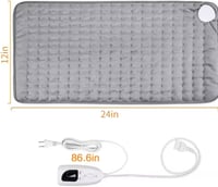Genérico Elektromos Fűtőpléd Hátfájás Nyakfájás Enyhítésére 30x60cm Automatikus Lekapcsolás 8