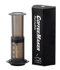 Generický prenosný poloautomatický kávovar, 240 ml – sivý 1