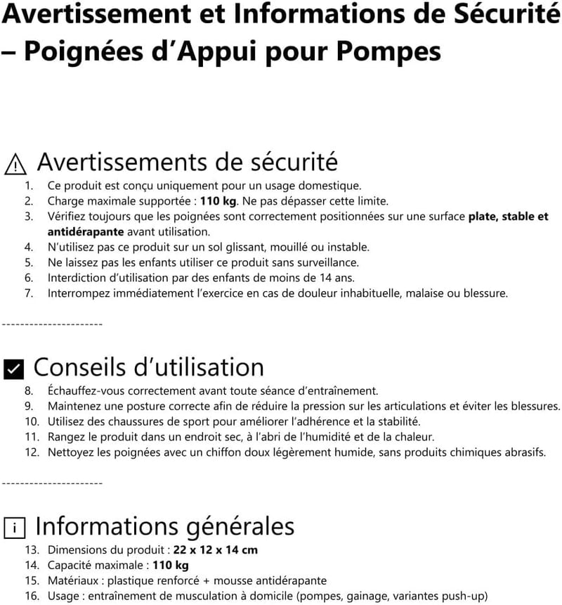 Générique Liegestützgriffe Ergonomikus Fekete-Narancs Erőedzés Edzésgrip