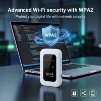 Generický 4G/5G mobilný WiFi hotspot router, slot na SIM kartu bez blokovania, 300 Mbps, WiFi 6, MiFi modem na cesty, 10 zariadení, veľké rozmery 3