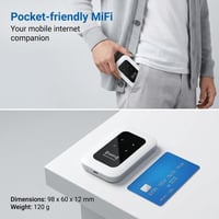 Generický 4G/5G mobilný WiFi hotspot router, slot na SIM kartu bez blokovania, 300 Mbps, WiFi 6, MiFi modem na cesty, 10 zariadení, veľké rozmery 5