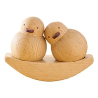 Statuetă Decorativă Generică din Lemn, Rățușcă Balansoar, Cadou de Nuntă, Aniversare, Ziua Îndrăgostiților, Zi de Naștere, Crăciun, pentru Prieteni, Familie, Cupluri 2