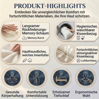 Generisch Extra hosszú ergonomikus láb és térdpárna oldalt alvóknak comb és térd támasztással levehető mosható huzattal 6