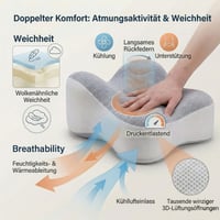 Generisch Extra hosszú ergonomikus láb és térdpárna oldalt alvóknak comb és térd támasztással levehető mosható huzattal 4