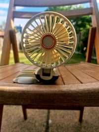 Mini ventilator portabil reîncărcabil prin USB, mov deschis, cu 5 viteze, afișaj LED, pliabil, pentru utilizare pe birou sau manuală 8