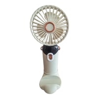 Mini ventilator portabil reîncărcabil prin USB, mov deschis, cu 5 viteze, afișaj LED, pliabil, pentru utilizare pe birou sau manuală 9