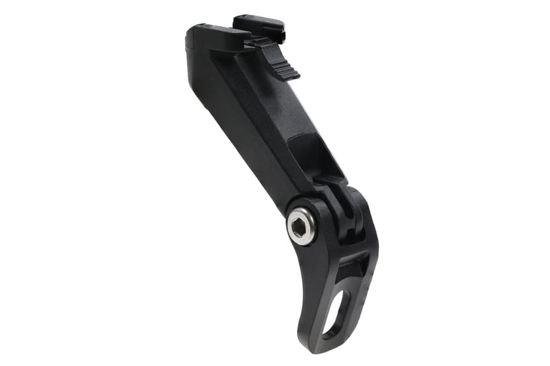 Suport generic pentru far de bicicletă pe furcă - Montură din plastic cu sistem de fixare rapidă pentru MTB, biciclete electrice și cursiere