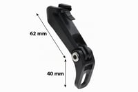 Suport generic pentru far de bicicletă pe furcă - Montură din plastic cu sistem de fixare rapidă pentru MTB, biciclete electrice și cursiere 2