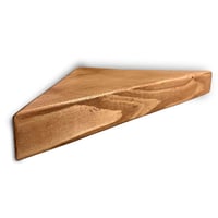 Generička Ručno Rađena Drvena Kutna Polica - 24x35 cm Plutajuća Zidna Polica za Dnevni Boravak, Kuhinju, Dječju Sobu - 5 kg Nosivosti Masivna Drvena Zidna Polica R 1