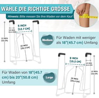 Încălțător de pantofi Generisch pentru ciorapi compresivi, pentru gambe groase sub 45 cm, alb 2