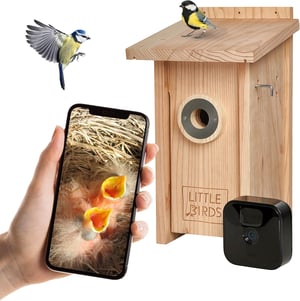 Generisch Madárház Blink Kamerához - Fa Nesting Box Macskavédelem