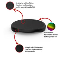 Capac de protecție generic pentru dozator de săpun Sagrotan No Touch - capac de închidere de schimb, pentru reîncărcare, albastru-gri, 2 bucăți 3