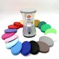 Capac de protecție generic pentru dozator de săpun Sagrotan No Touch - capac de închidere de schimb, pentru reîncărcare, albastru-gri, 2 bucăți 4