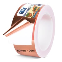 Generisch Vezetőképes Réztapasz 50mm x 20m Csigavédelem Dupla Ragasztós 3