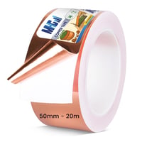 Generisch Vezetőképes Réztapasz 50mm x 20m Csigavédelem Dupla Ragasztós 1
