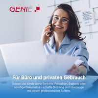 Aparat de îndosariat cu spirală Genie CB 850 - capacitate 350 coli, DIN A4, cu set de pornire de 75 piese, argintiu/negru 9