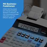 Genie D69 Plus nyomtató asztali számológép - 12 jegyű - szürke 4
