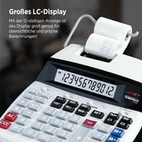 Genie D69 Plus nyomtató asztali számológép - 12 jegyű - szürke 3